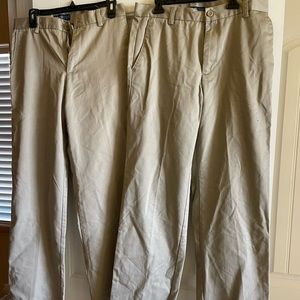 Mens Izod American Chino pants 2 pairs for $40